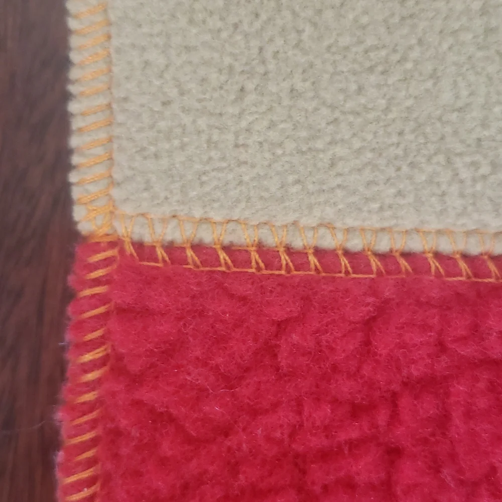 NWT Lands' End Marinac Insulated Sherpa Scarf Red Orange